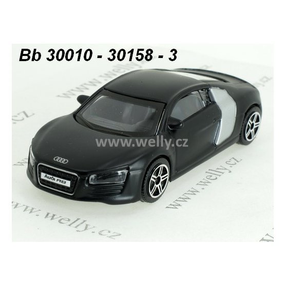 Bburago 1:43 Audi R8 (black mat), code Bburago 30158