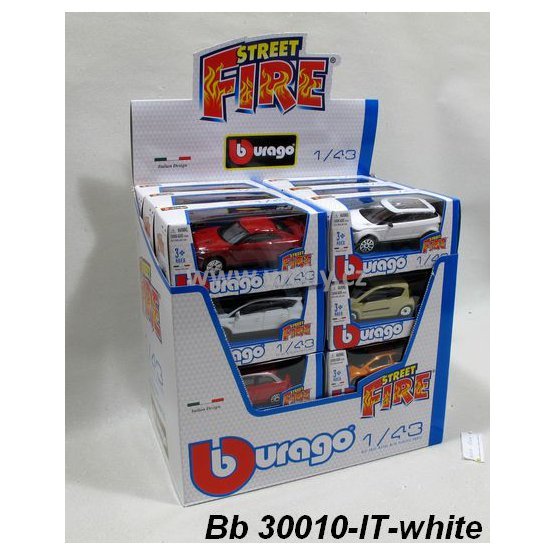 Bburago 1:43 Display Box Italian white design krabička, Bburago 18-30010, sada= assort 24