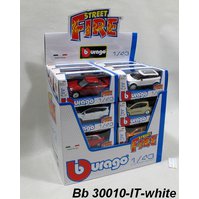 Bburago 1:43 Display Box Italian white design krabička, Bburago 18-30010, sada= assort 24