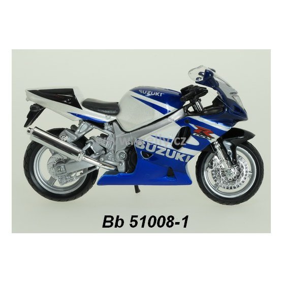 Bburago 1:18 Suzuki GSX-R750 (blue/white) - code Bburago 51008 model motocyklu