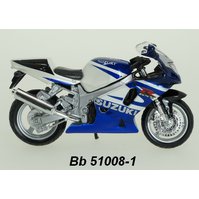 Bburago 1:18 Suzuki GSX-R750 (blue/white) - code Bburago 51008, modely motocyklu