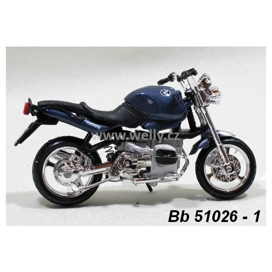 Bburago 1:18 BMW R1100R (purple-blue) - code Bburago 51026, model motocyklu