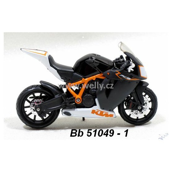 Bburago 1:18 KTM 1190 RC8 R (white/black) - code Bburago 51049, model motocyklu