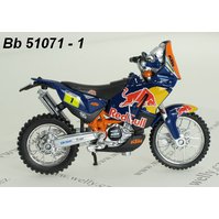 Bburago 1:18 KTM 450 Rally Dakar Red Bull (No.1) - code Bburago 51071, model motocyklu