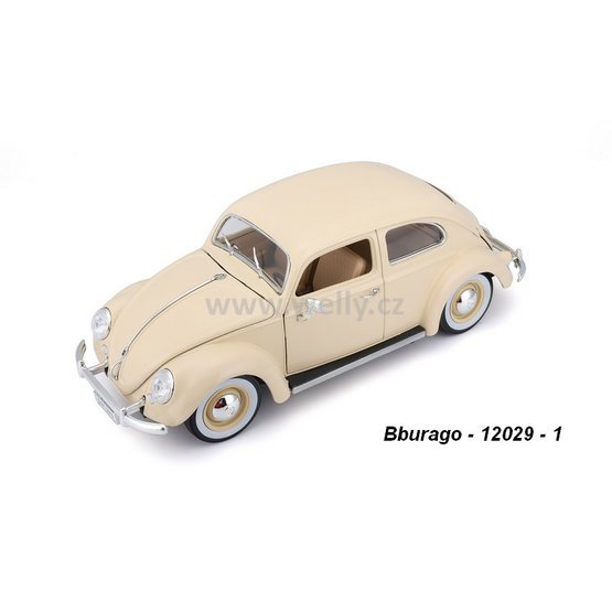 burago 1:18 Volkswagen Käfer  Beetle 1955 (beige) - code Bburago 12029, modely aut