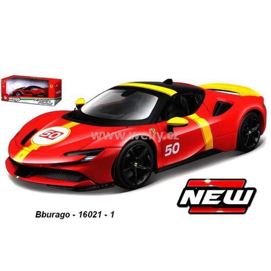 Bburago 1:18 Ferrari SF90 Stradale Le Mans No.50 (red) - code Bburago 16021, modely
