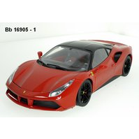 Bburago 1:18 Ferrari 488 GTB (red) - code Bburago 16905, modely aut