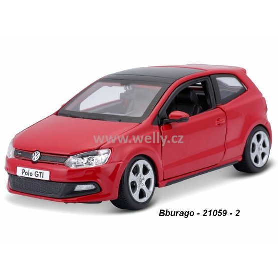 Bburago 1:24 VW Polo GTi Mark 5 (red) - code Bburago 21059, nyní bez podstavce