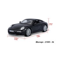 Bburago 1:24 Porsche 911 Carrera S (black) - code Bburago 21065, modely aut