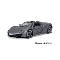 Bburago 1:24 Porsche 918 Spyder (met.grey) - code Bburago 21076, modely aut