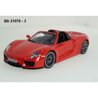 Bburago 1:24 Porsche 918 Spyder (red) - code Bburago 21076, modely aut