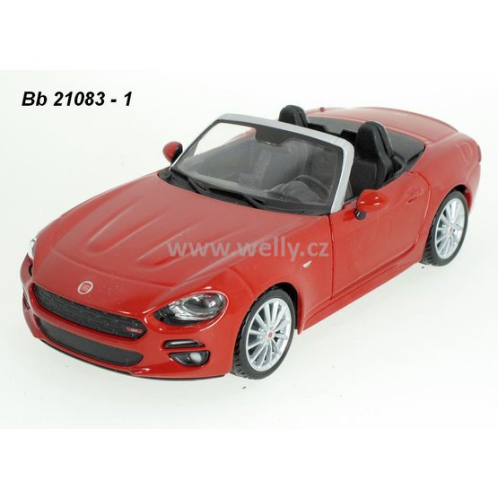 Bburago 1:24 Fiat 124 Spider (red) - code Bburago 21083, modely aut