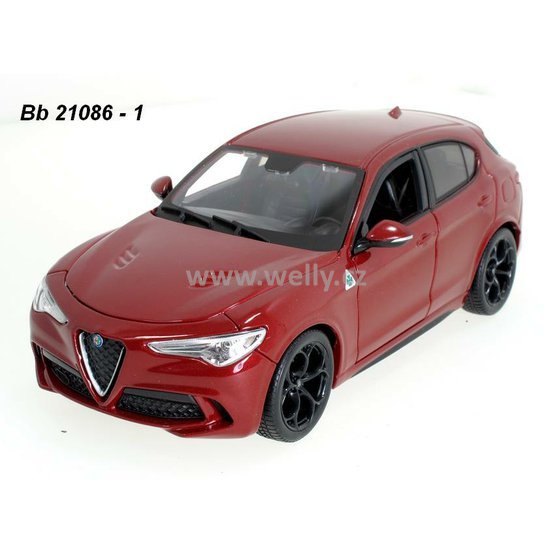 Bburago 1:24 Alfa Romeo Stelvio (red) - code Bburago 21086, modely aut