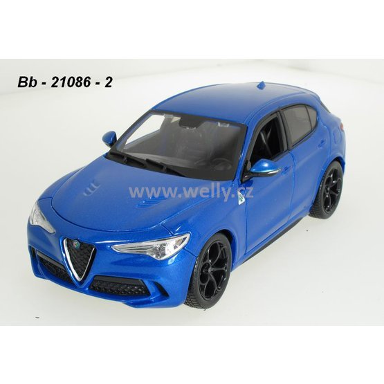 Bburago 1:24 Alfa Romeo Stelvio (blue) - code Bburago 21086, modely aut