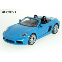 Bburago 1:24 Porsche 718 Boxster cabrio (blue) - code Bburago 21087, modely aut