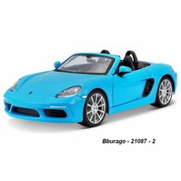 Bburago 1:24 Porsche 718 Boxster cabrio (blue) - code Bburago 21087, modely aut