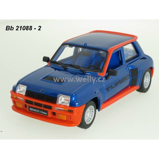 Bburago 1:24 Renault 5 turbo 1982 (blue) - code Bburago 21088, modely aut