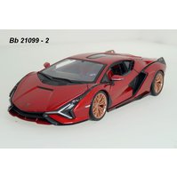 Bburago 1:24 Lamborghini Sian FKP 37 (met. red) - code Bburago 21099