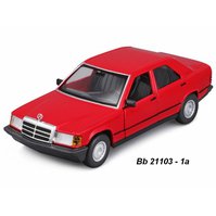 Bburago 1:24 Mercedes-Benz 190 E (red) - code Bburago 21103, modely aut Bburago 1:24 Mercedes-Benz 190 E (red) - code Bburago 21103, modely aut