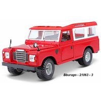 Bburago 1:25 Land Rover (red) - code Bburago 22063, modely aut