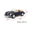 burago 1:24 Porsche 356B Cabrio (1961) (black) - code Bburago 22078, modely aut