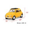 burago 1:21 Fiat 500 F 1965 (yellow) - code Bburago 22098, modely aut
