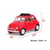 1:21 Fiat 500 L 1968 (red) - code Bburago 22099, modely aut