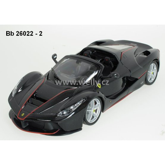 Bburago 1:24 Ferrari LaFerrari Aperta (black) - code Bburago 26022, modely aut