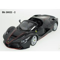 Bburago 1:24 Ferrari LaFerrari Aperta (black) - code Bburago 26022, modely aut