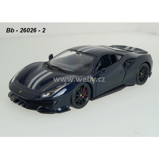 Bburago 1:24 Ferrari 488 Pista (dark blue)- code Bburago 26026, modely aut