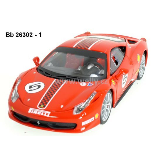 Bburago 1:24 Ferrari 458 Challenge (red) - code Bburago 26302, modely aut