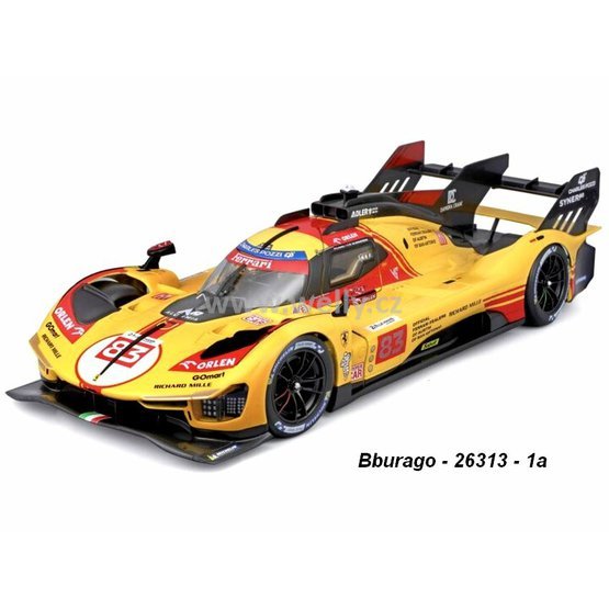Bburago 1:24 Ferrari 499P LMH LeMans 2024 (No.83 Kubica) - code Bburago 26313, modely aut