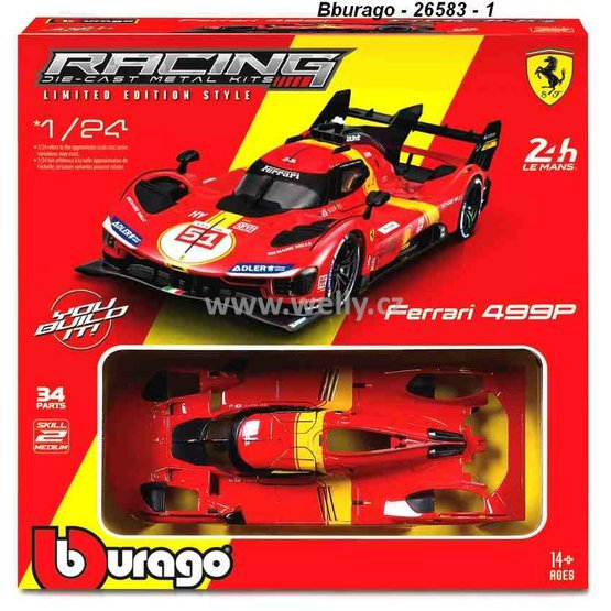 Bburago 1:24 KIT Ferrari 499P LMH (No.51) 2023 LeMans - code Bburago 26583,