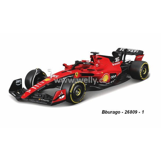 Bburago 1:24 F1 Ferrari SF-23 No.16 LeClerc 2023 (figure), code Bburago 26809 L,