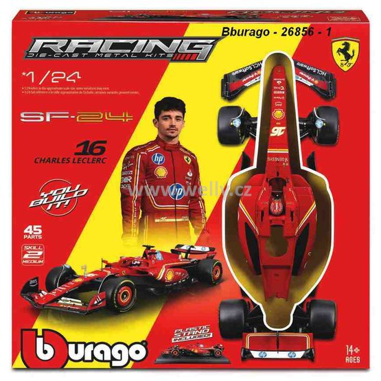 Bburago 1:24 KIT F1 Ferrari SF24 (No.16) LeClerc 2024 - code Bburago 26856,