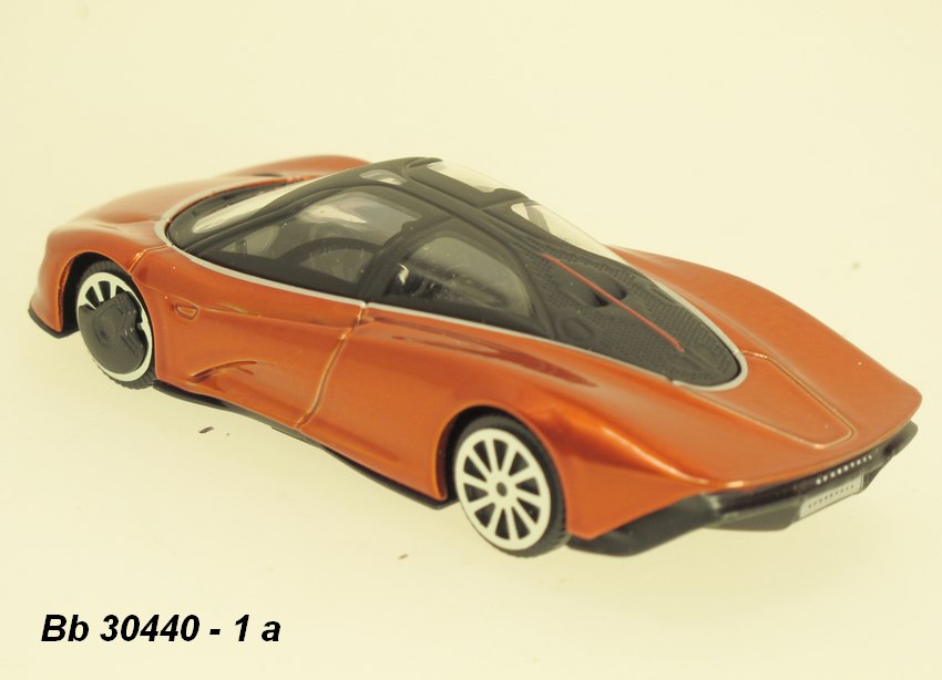 BURAGO 1/43 McLaren SPEEDTAIL ORANGE METALLIC MODEL