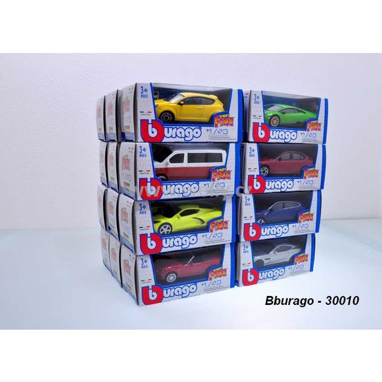 Bburago 1:43 Display Box Italian white design krabička, Bburago 18-30010, sada= assort 24
