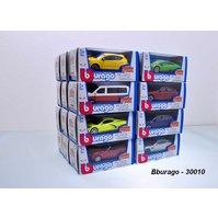 Bburago 1:43 Display Box Italian white design krabička, Bburago 18-30010, sada= assort 24