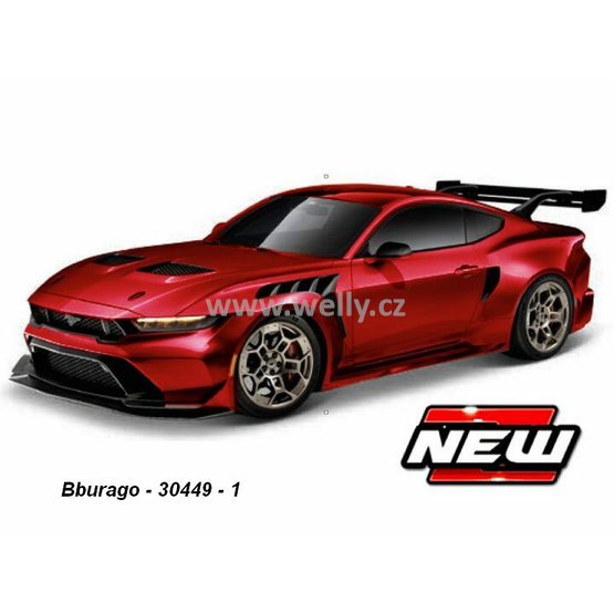 Bburago 1:43 Ford Mustang GTD 2025 (red) - code Bburago 30449