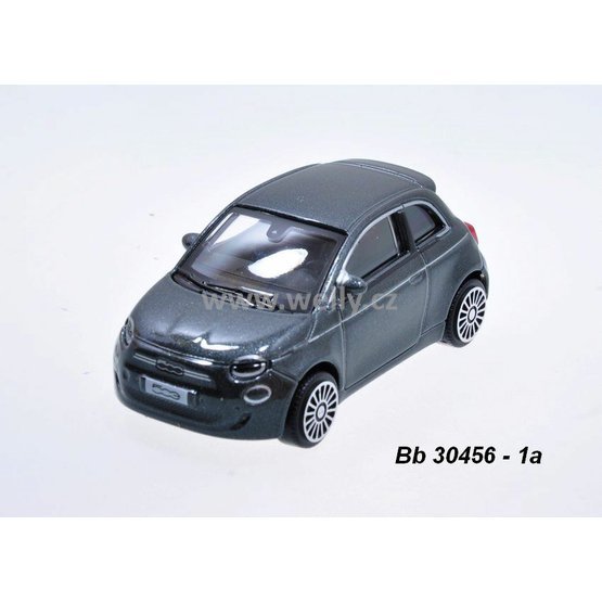 Bburago 1:43 Fiat 500 La Prima cabrio 2021 (met. grey) - code Bburago 30456