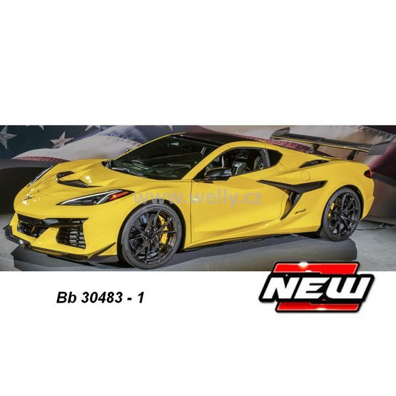 Bburago 1:43 Chevrolet Corvette ZR1 2025 (yellow) - code Bburago 30483