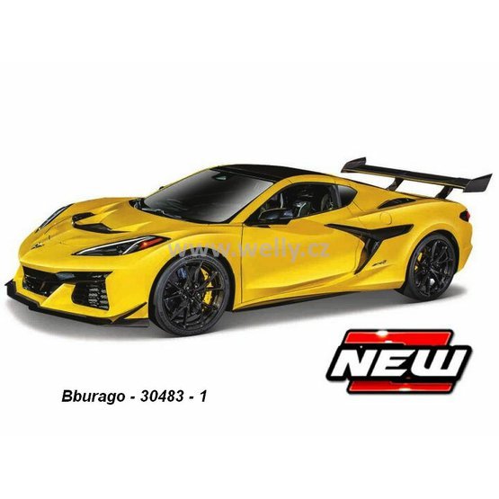 Bburago 1:43 Chevrolet Corvette ZR1 2025 (yellow) - code Bburago 30483