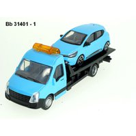 Bburago 1:43 Car Hauler + Renault Clio (blue) - code Bburago 31401, modely aut