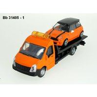 Bburago 1:43 Car Hauler + Mini Cooper S (orange) - code Bburago 31405, modely aut
