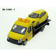 Bburago 1:43 Car Hauler + Alfa Mito (yellow) - code Bburago 31406, ukončena výroba