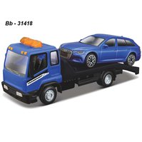 Bburago 1:43 Tow Truck + Audi (blue+blue) - code Bburago 31418, modely aut