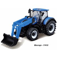 burago 1:?? New Holland T7.315 with front loader (řada10 cm), code 31632, modely techniky