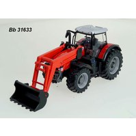 Bburago 1:? Massey Ferguson 8740 S with front loader, code 31633, modely techniky