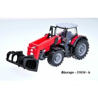 Bburago 1:? Massey Ferguson 8740 S with Grapple, code 31634, setrvačník