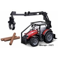 Bburago 1:? Massey Ferguson 8740S Forestly Tractor, code 31671, setrvačník